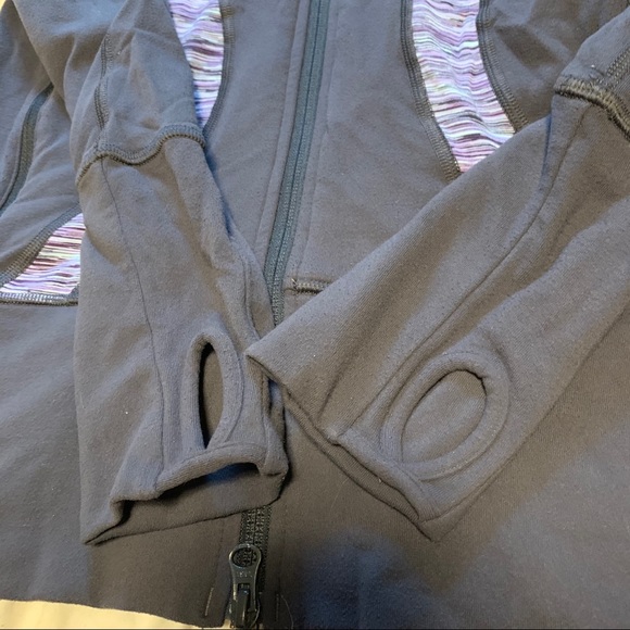 Lululemon In Stride Jacket Size 8 Grey/Purple - Picture 7 of 9